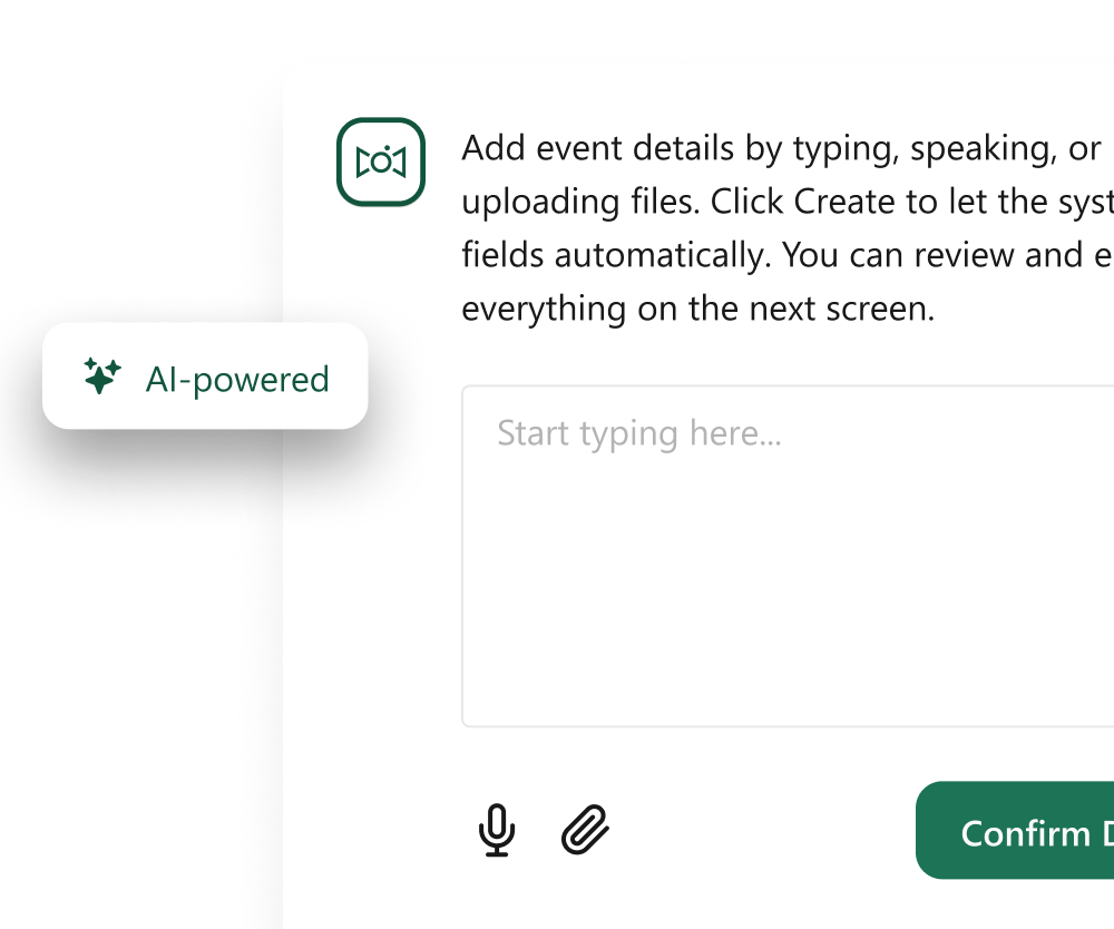 image showing Social Valet's interface, with a caption saying "AI-powered"